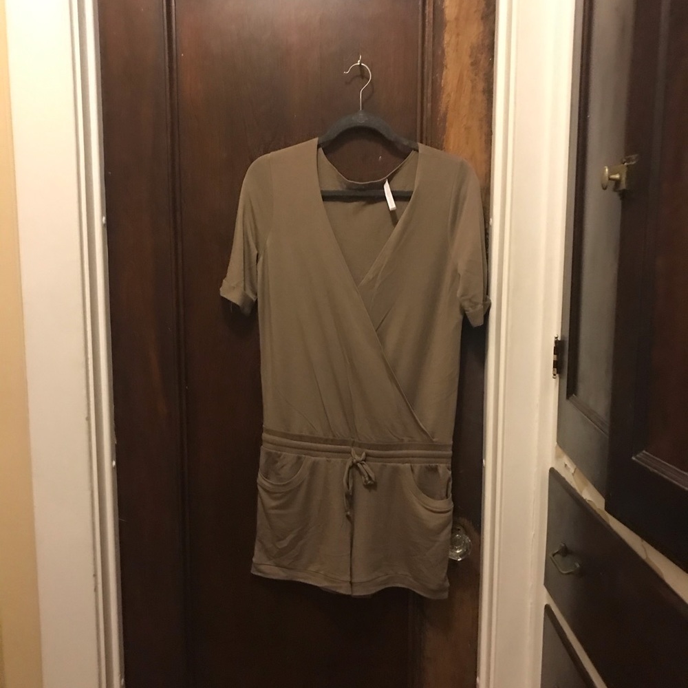 Mickey and Jenny wrap tie waist romper